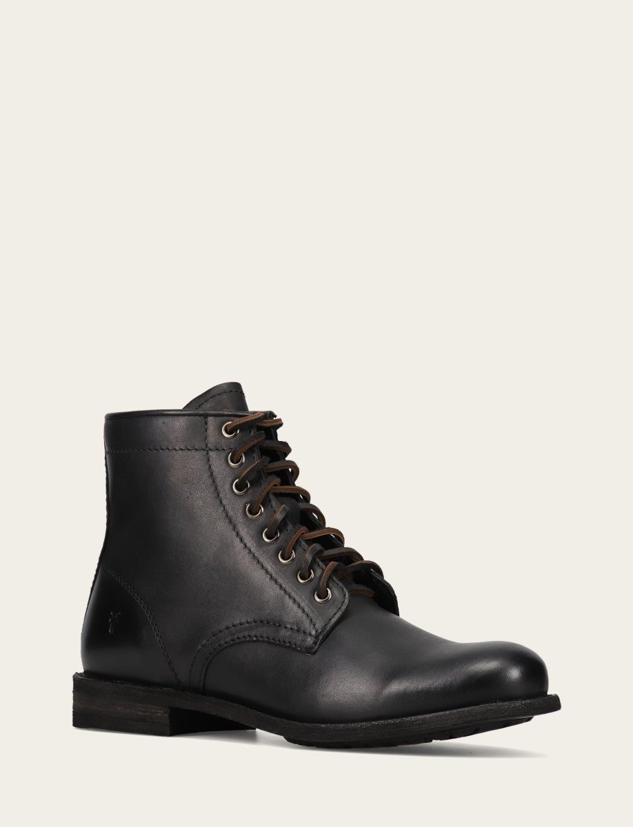 Men's Black Tyler Flex Lace Up Boots Black
