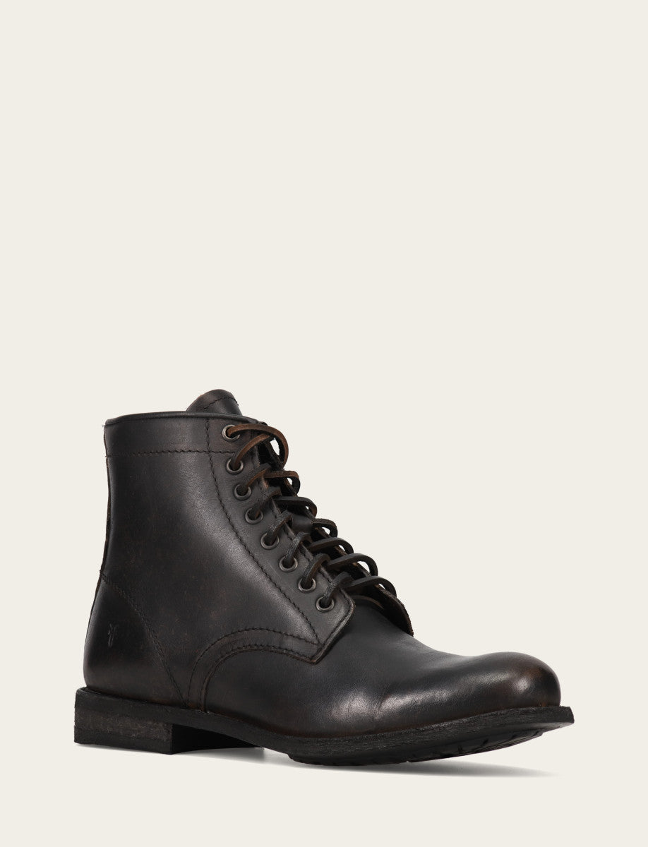 Men's Antiqued Black Tyler Flex Lace Up Boots Antiqued Black