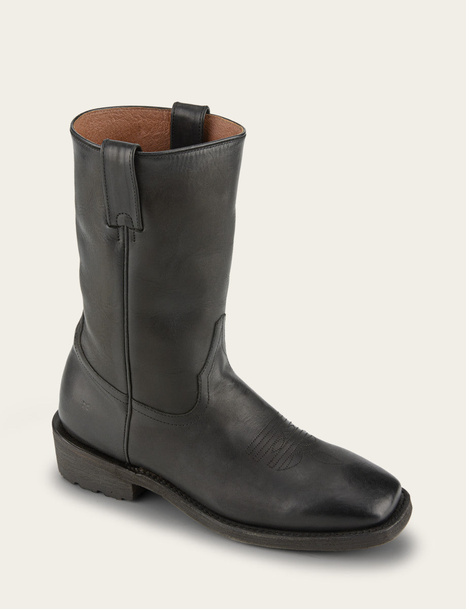 Men's Black Nash Roper Western Boots BLACK