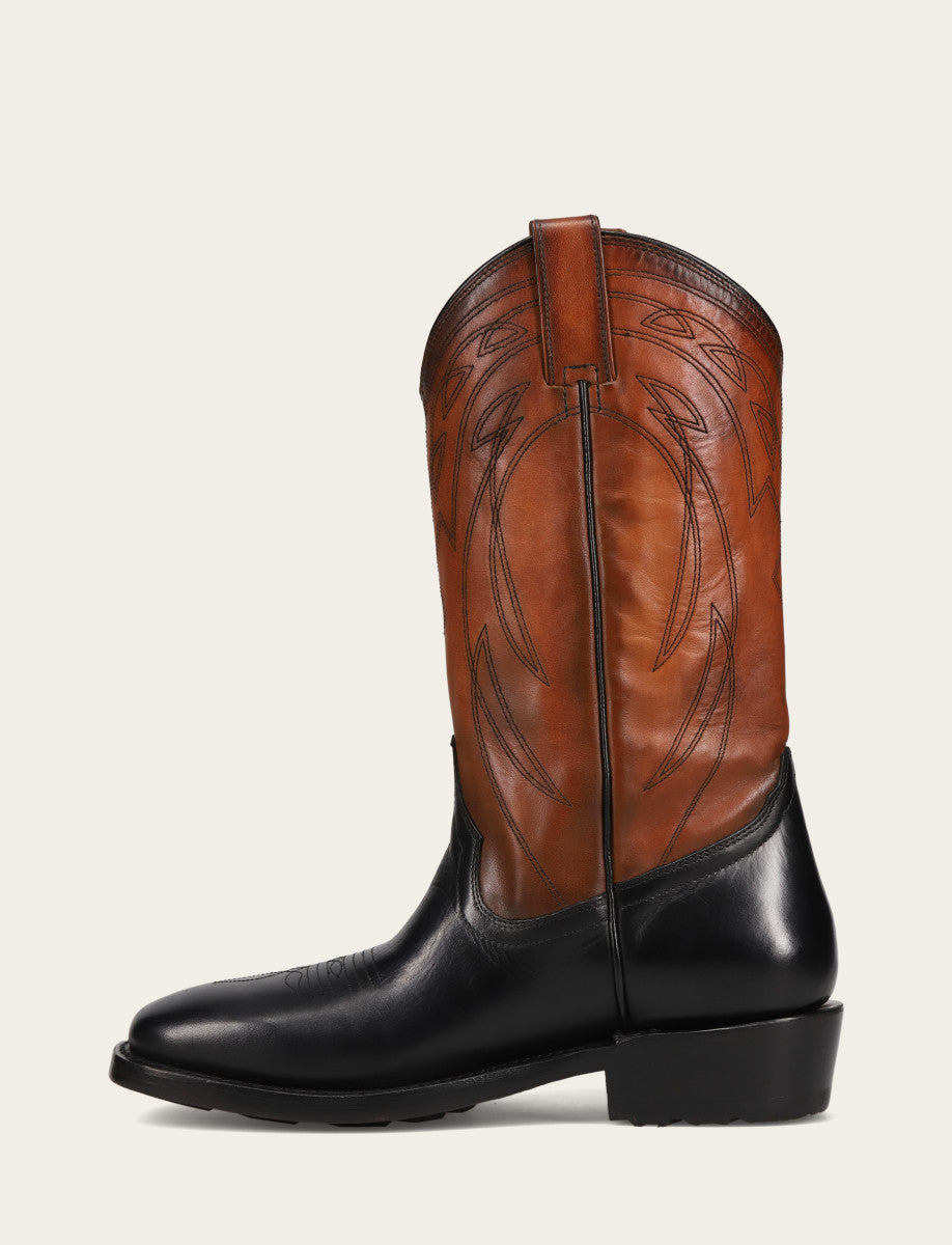 Men's Black Nash Deco Stitch Pull On Boots Black