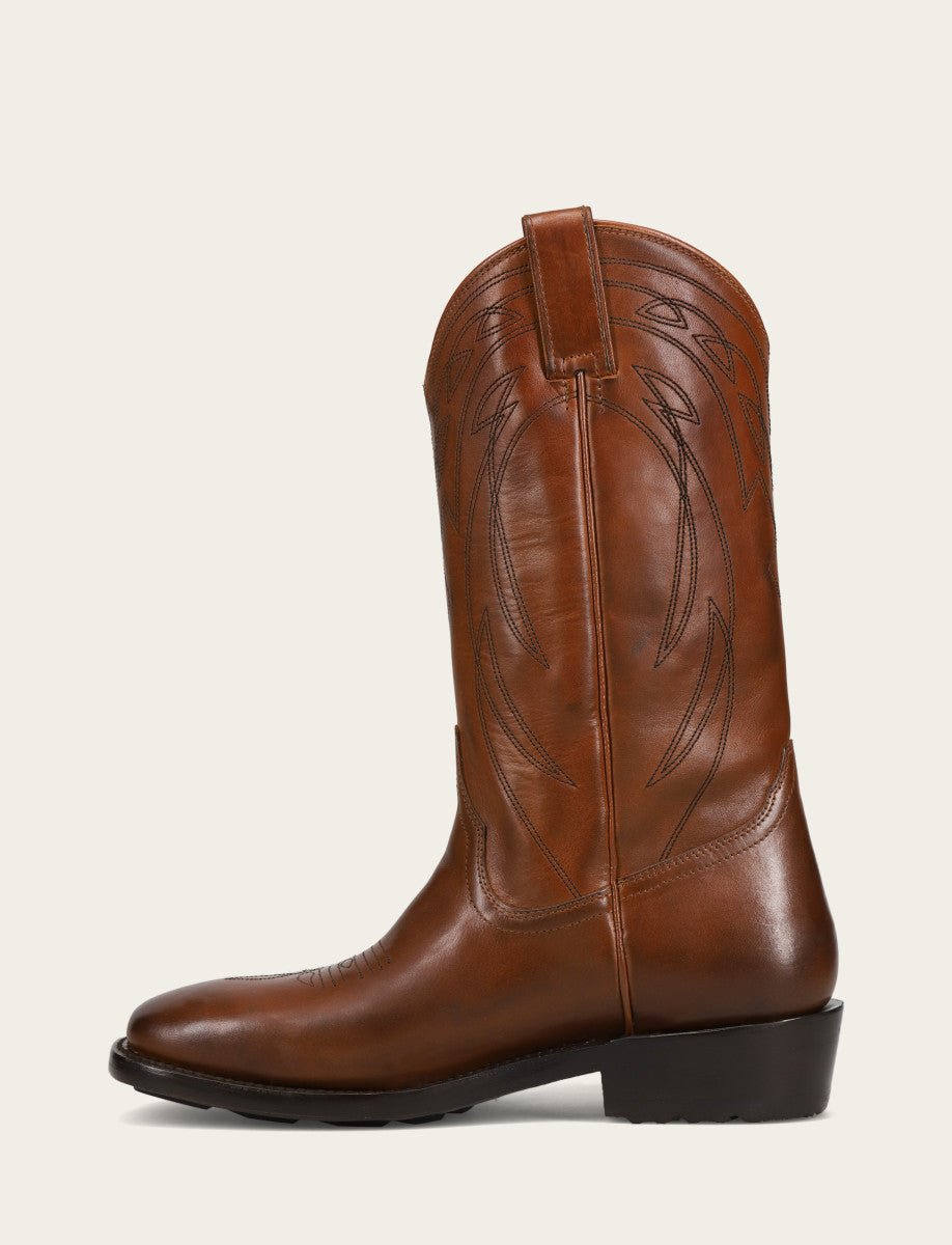 Men's Caramel Nash Deco Stitch Pull On Boots Caramel