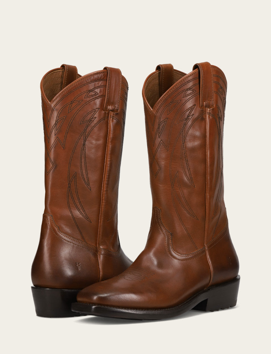 Men's Caramel Nash Deco Stitch Pull On Boots Caramel
