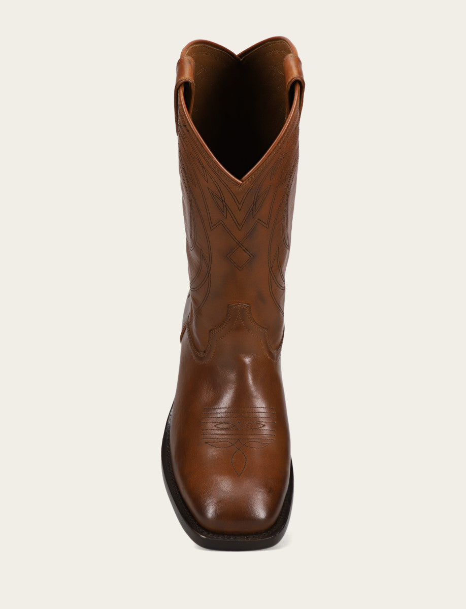Men's Caramel Nash Deco Stitch Pull On Boots Caramel