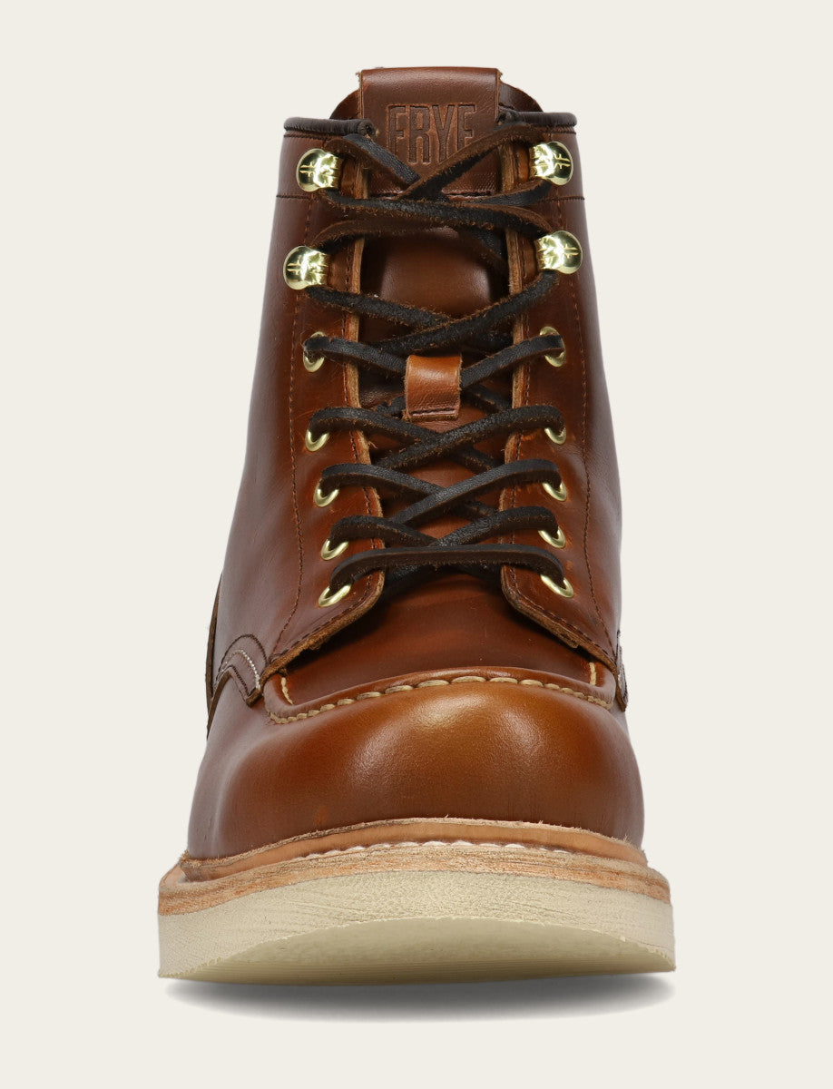 Men's Saddle Hudson Workboot Wedge Lace Ups Saddle