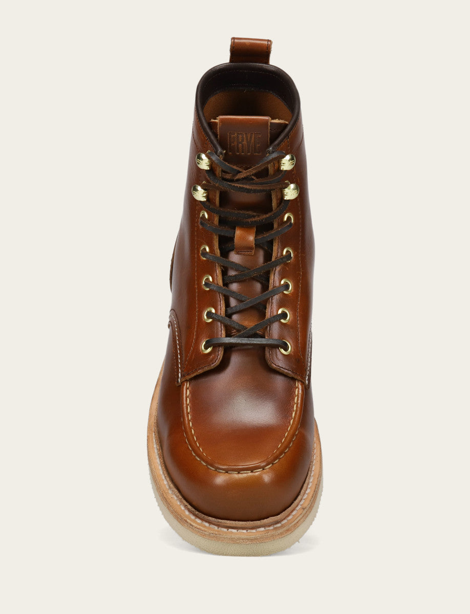 Men's Saddle Hudson Workboot Wedge Lace Ups Saddle