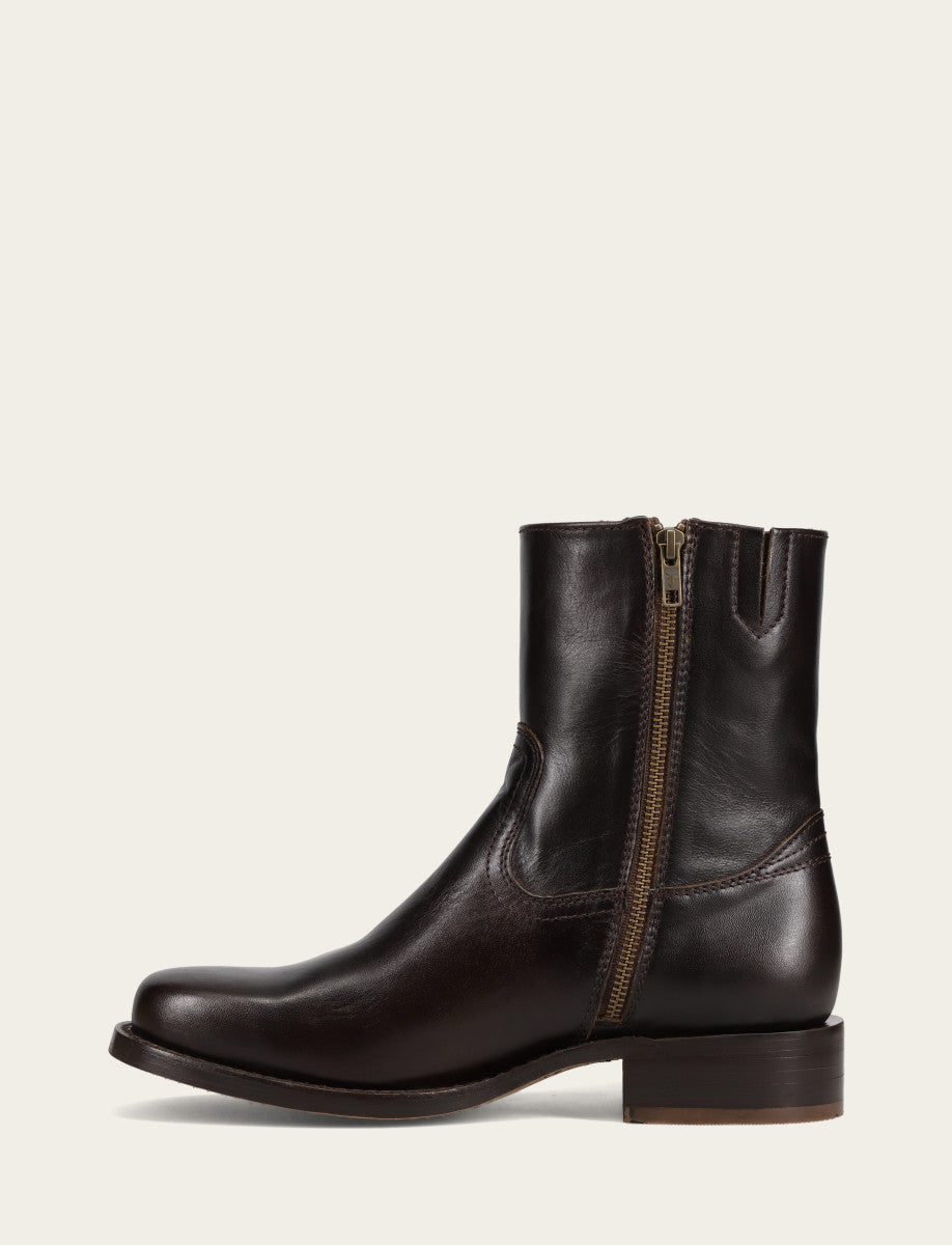 Men's Bourbon Campus Inside Zip Boot Bourbon