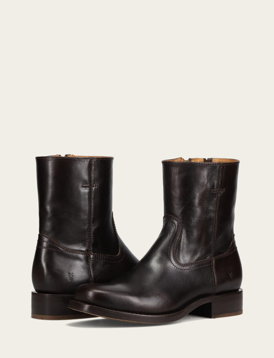 Men's Bourbon Campus Inside Zip Boot Bourbon