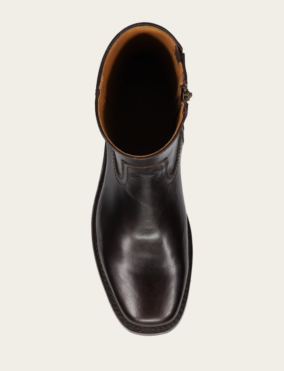 Men's Bourbon Campus Inside Zip Boot Bourbon