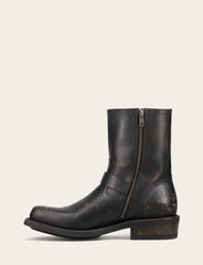 Men's Conway Engineer Smooth Leather Boot Antique Black
