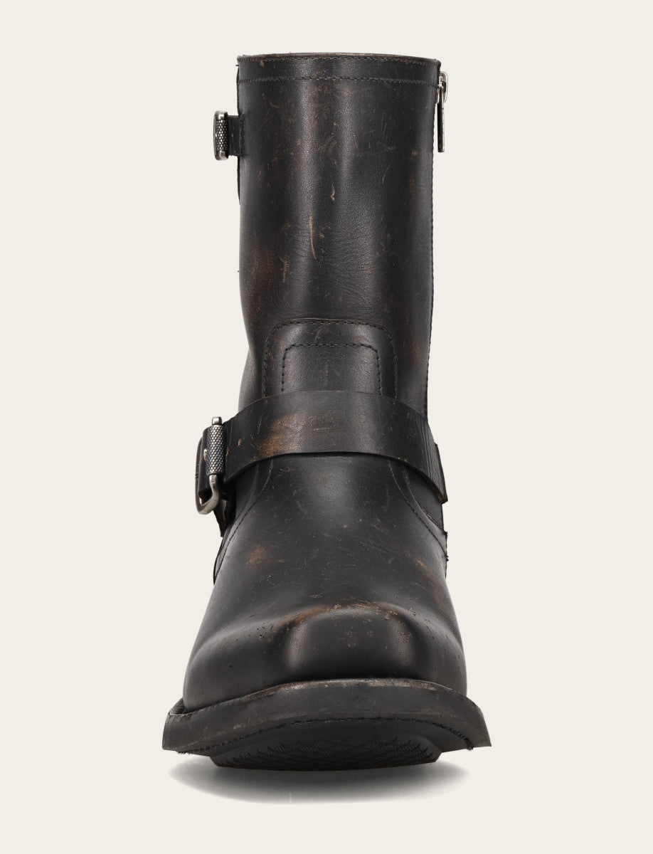 Men's Conway Engineer Smooth Leather Boot Antique Black