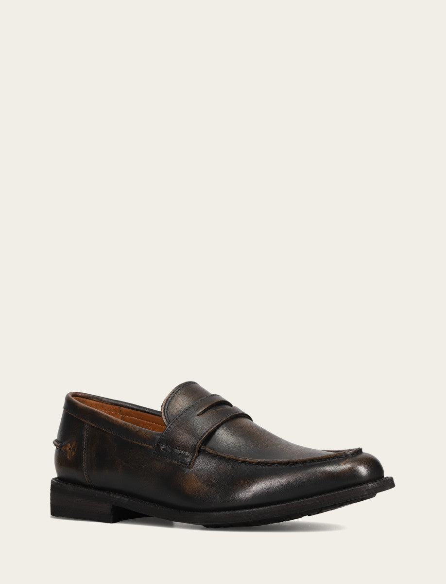 Men's Brown Brush Off Tyler Flex Penny Loafer Brown Brush Off