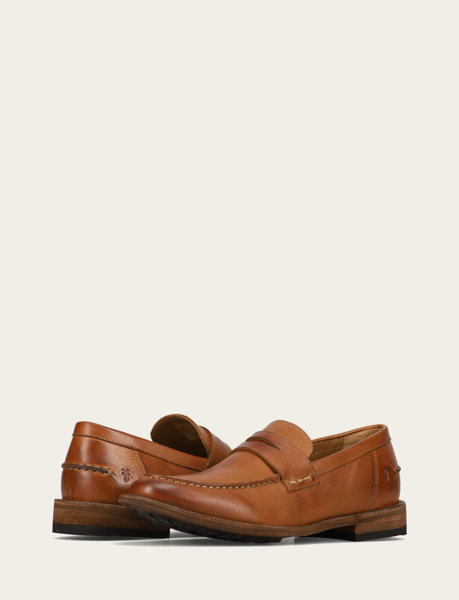 Men's Caramel Tyler Flex Penny Loafers Caramel