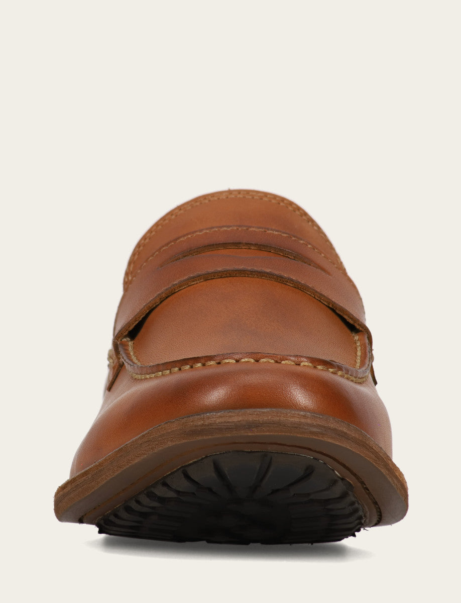 Men's Caramel Tyler Flex Penny Loafers Caramel
