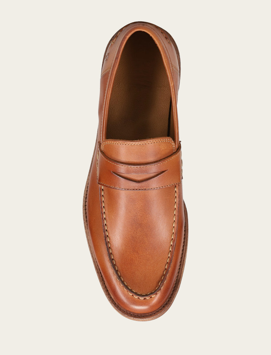 Men's Caramel Tyler Flex Penny Loafers Caramel