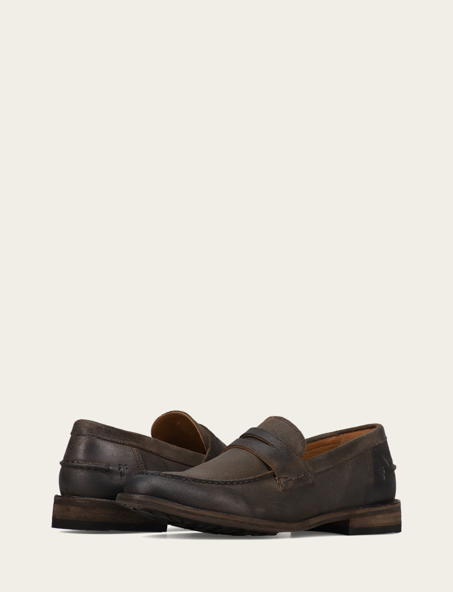 Men's Chocolate Tyler Flex Penny Loafers Chocolate