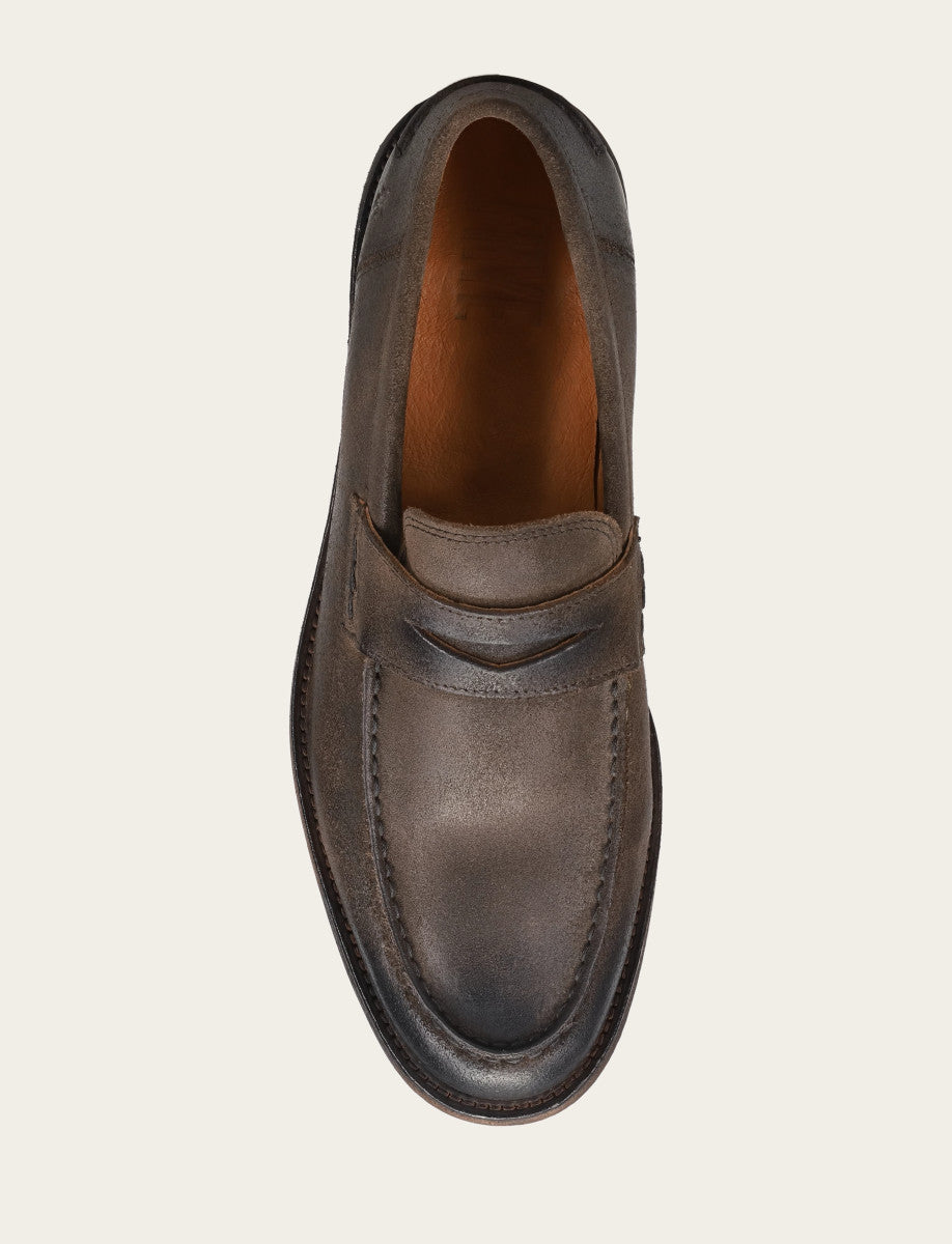 Men's Chocolate Tyler Flex Penny Loafers Chocolate