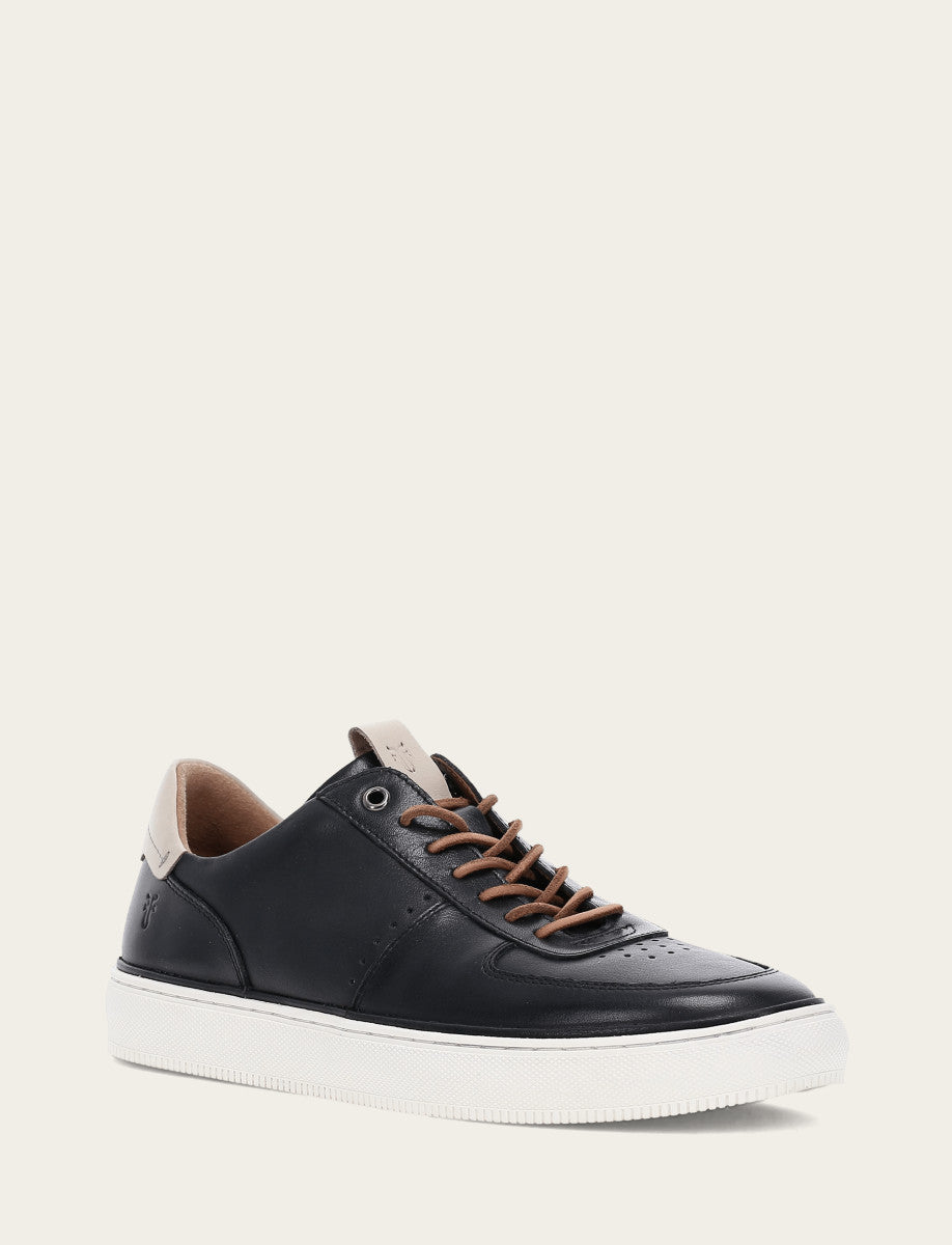 Men's Black Astor Low Lace Court Sneakers Black