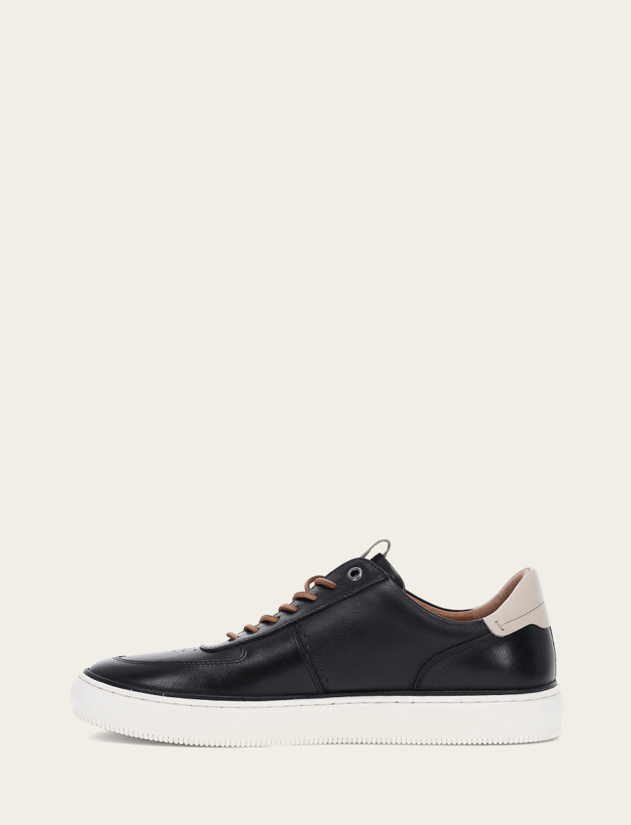 Men's Black Astor Low Lace Court Sneakers Black