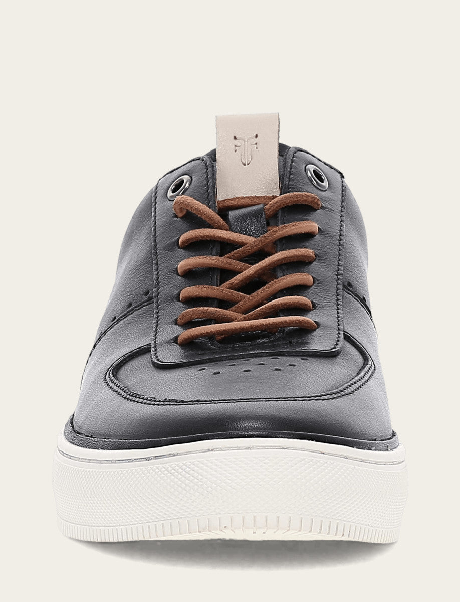 Men's Black Astor Low Lace Court Sneakers Black