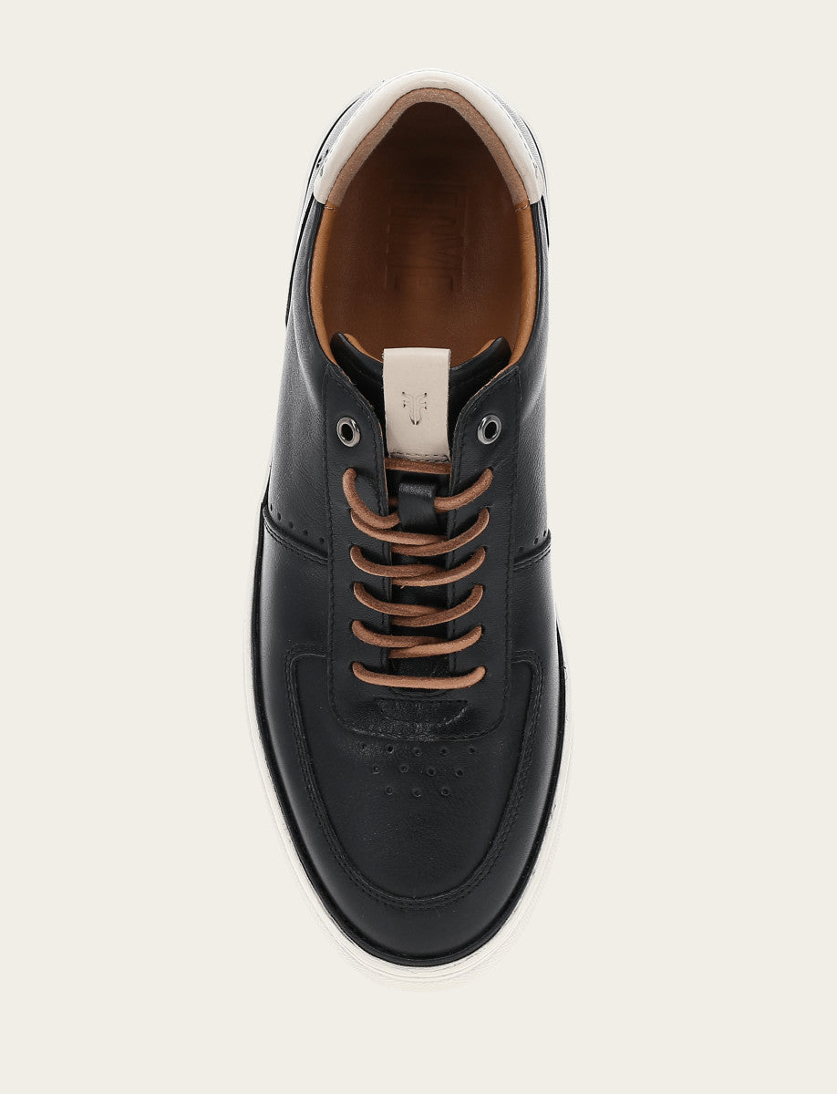 Men's Black Astor Low Lace Court Sneakers Black