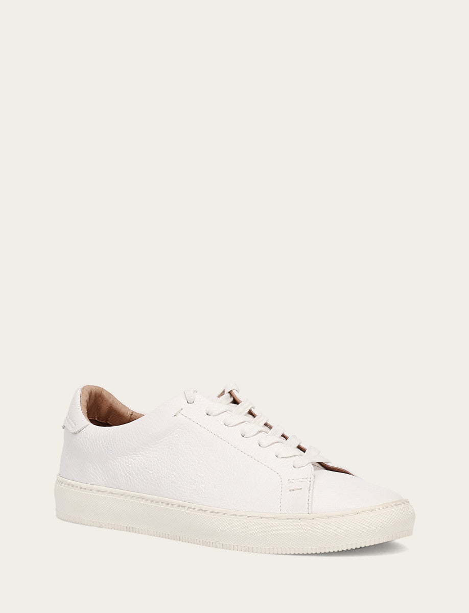 Men's White Astor Low Lace Slip On Sneakers White