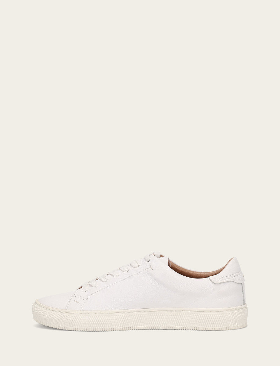 Men's White Astor Low Lace Slip On Sneakers White