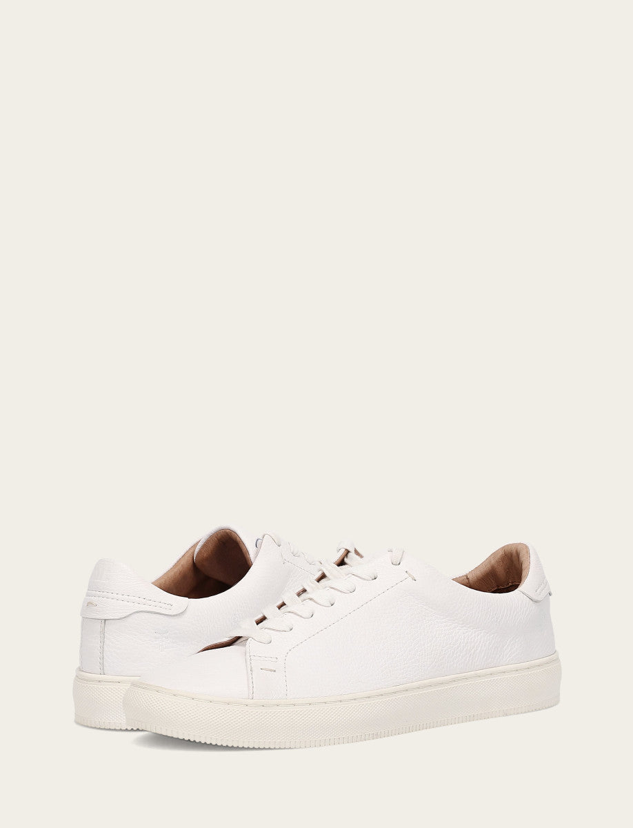 Men's White Astor Low Lace Slip On Sneakers White
