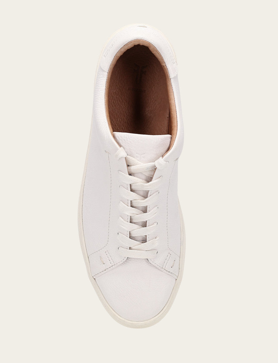 Men's White Astor Low Lace Slip On Sneakers White