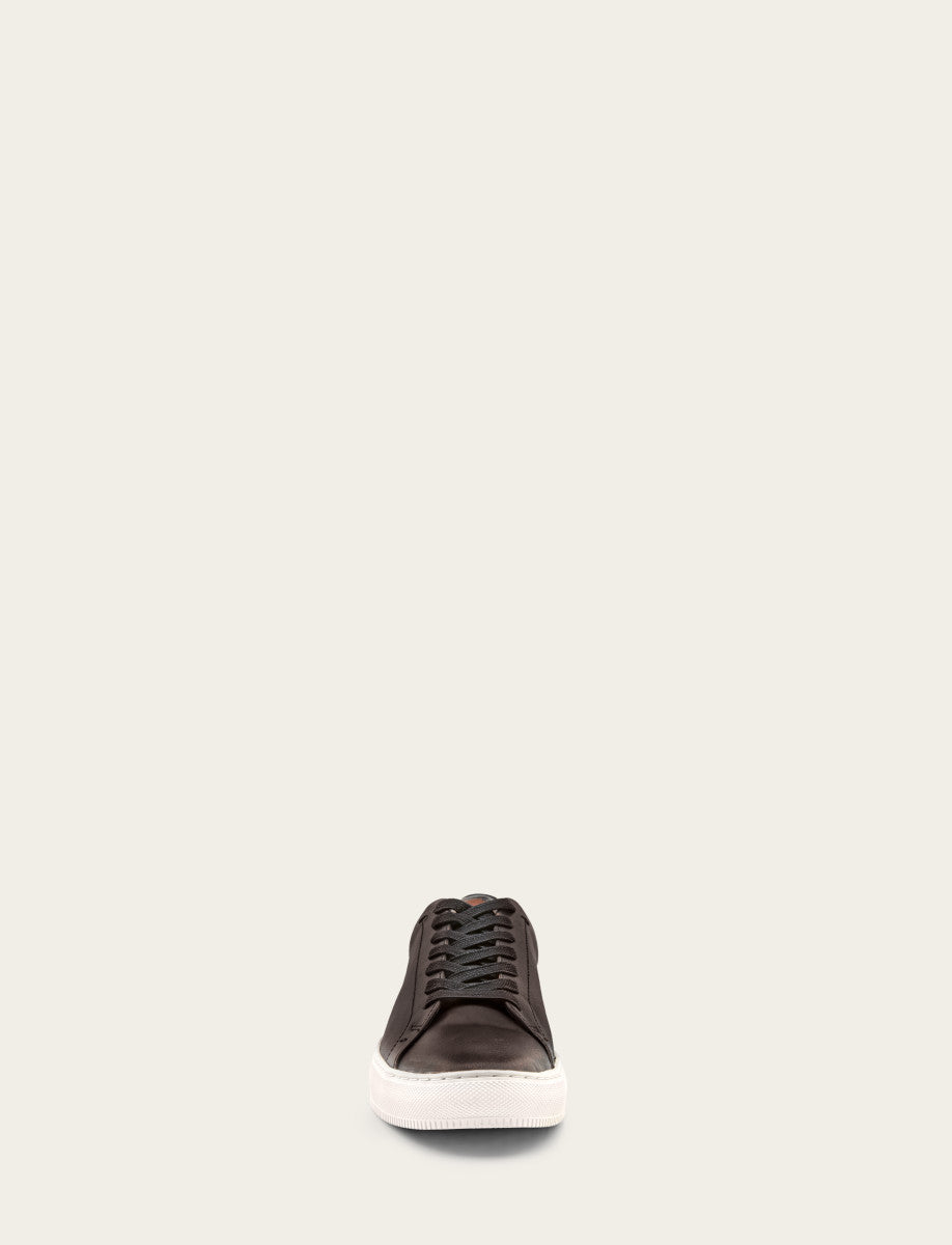 Men's Antiqued Black Astor Low Lace Slip On Sneakers Antiqued Black