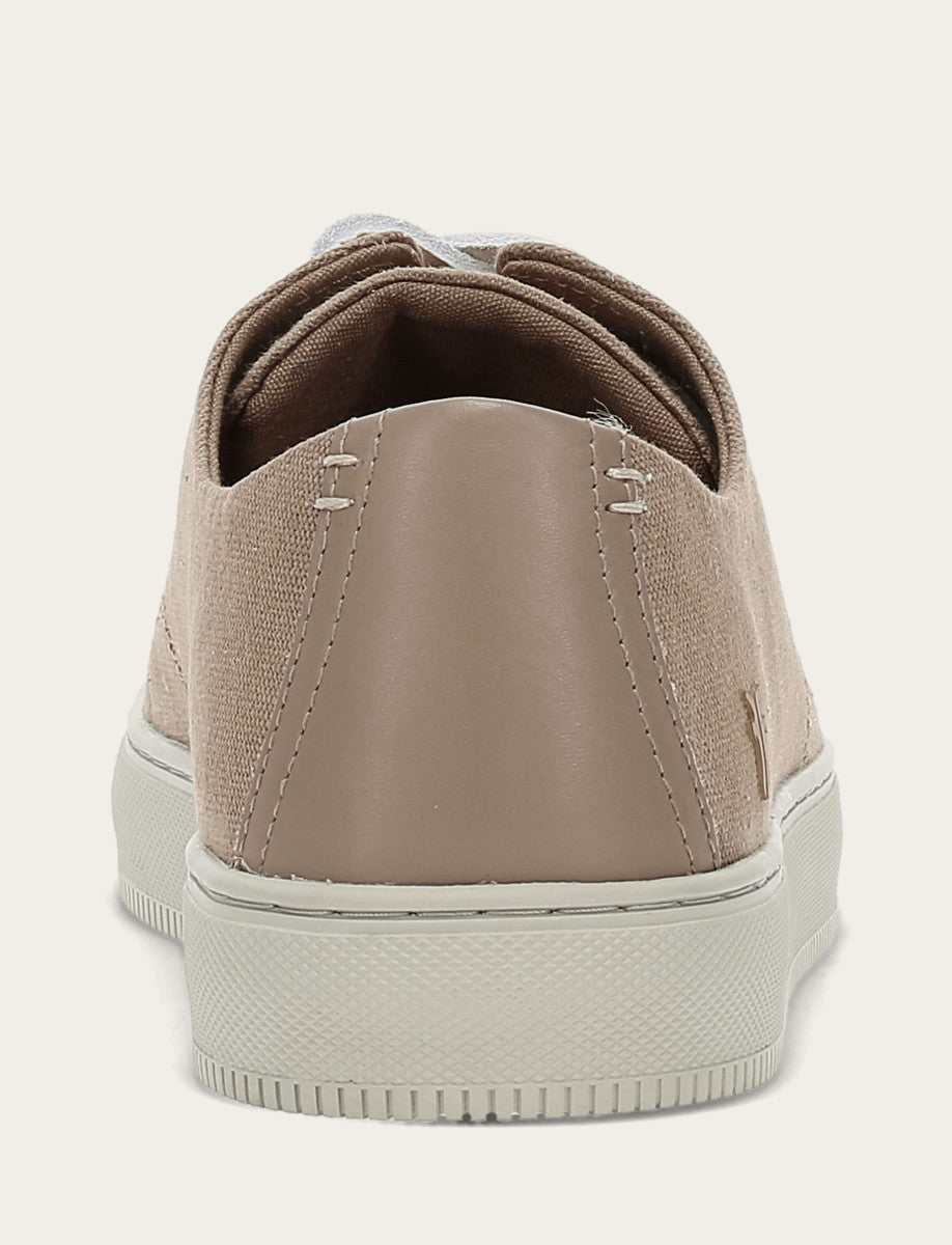 Men's Khaki Astor Cap Toe Low Lace Sneakers Khaki