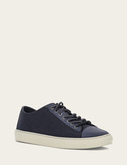 Men's Indigo Astor Cap Toe Low Lace Sneakers Indigo