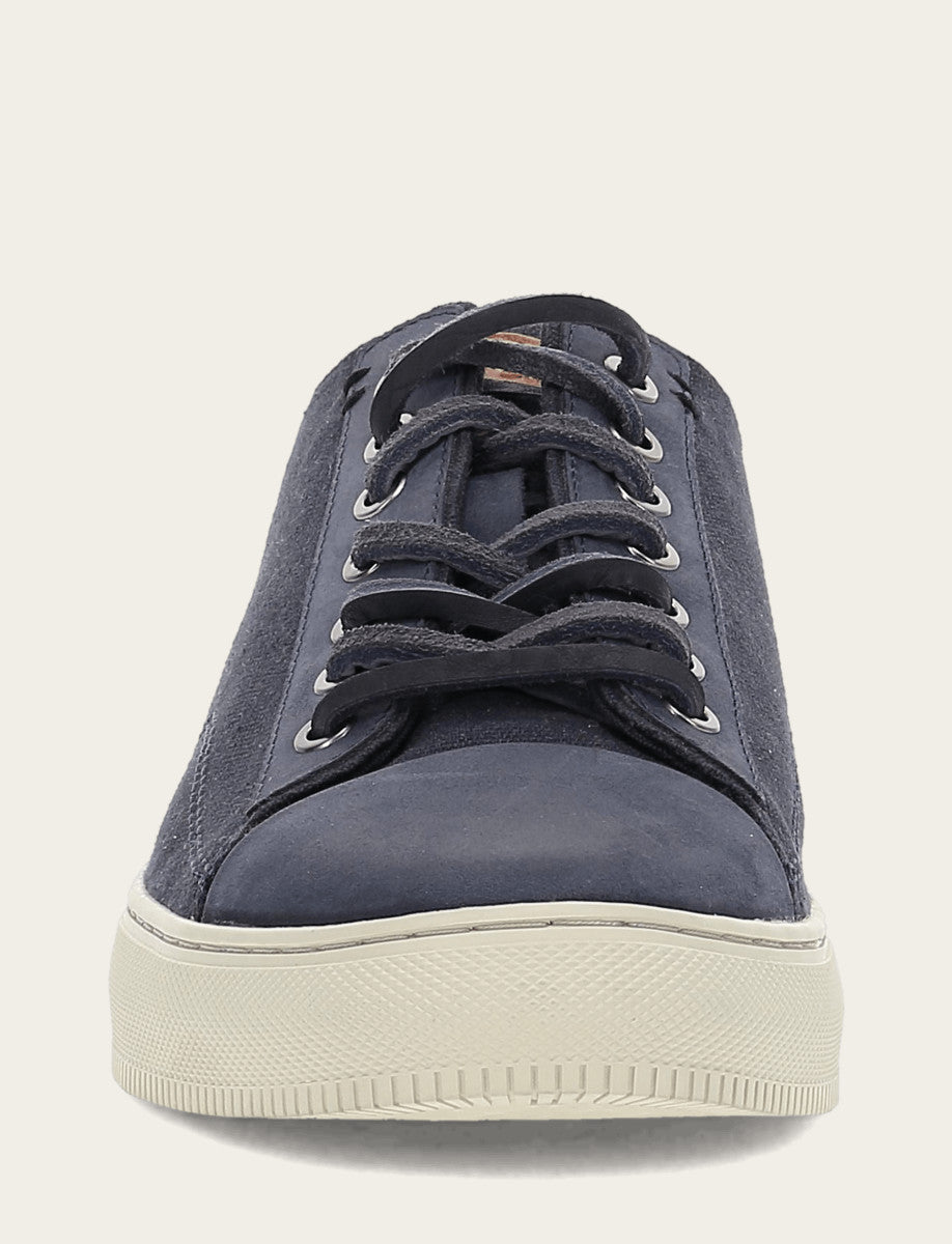 Men's Indigo Astor Cap Toe Low Lace Sneakers Indigo