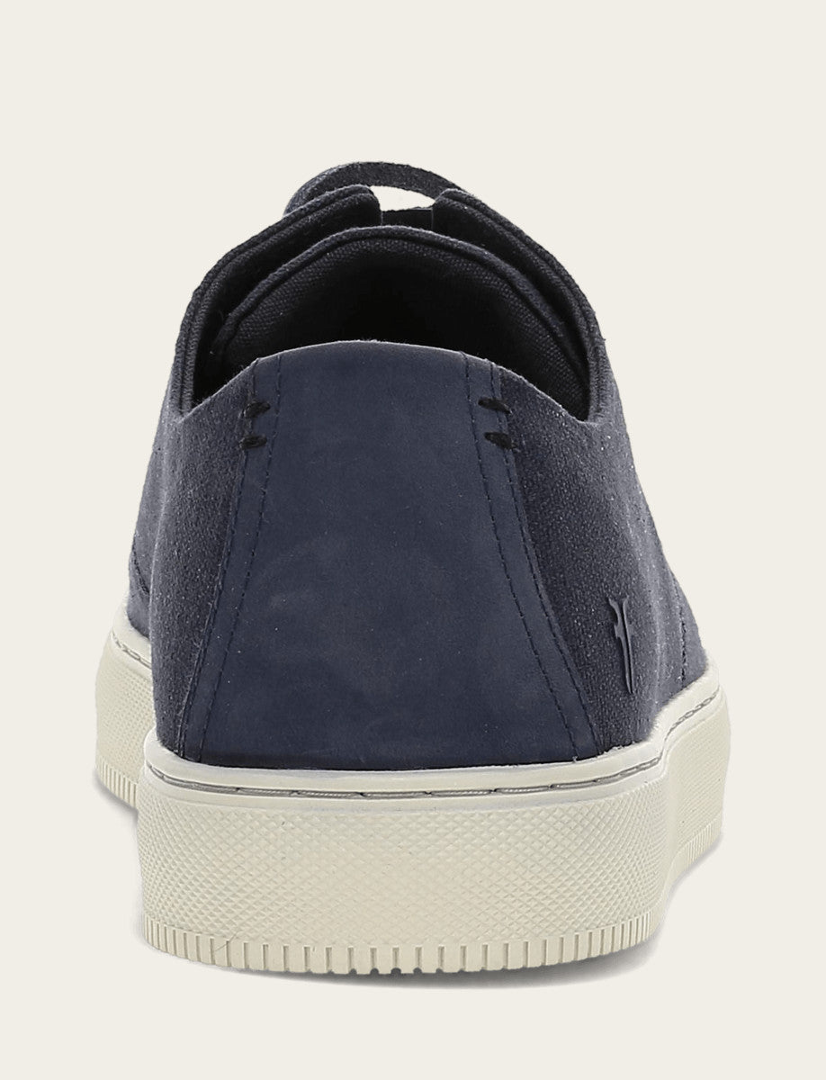 Men's Indigo Astor Cap Toe Low Lace Sneakers Indigo