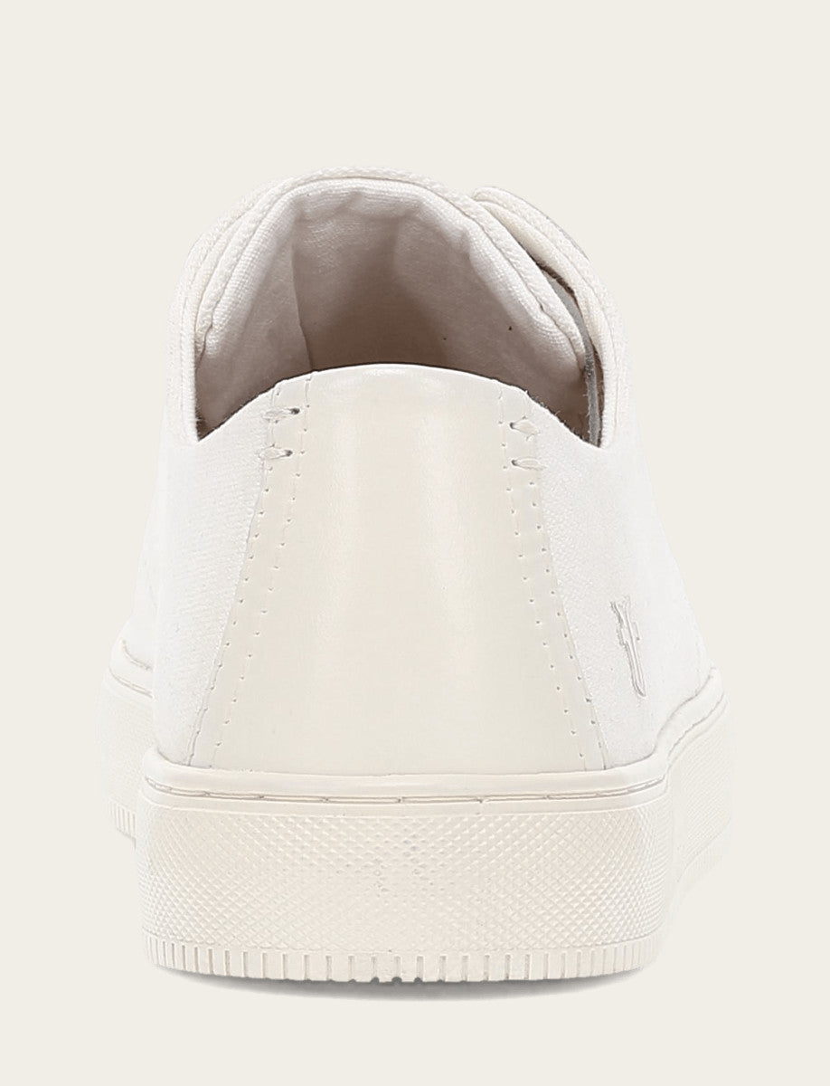 Men's White Astor Cap Toe Low Lace Sneakers White