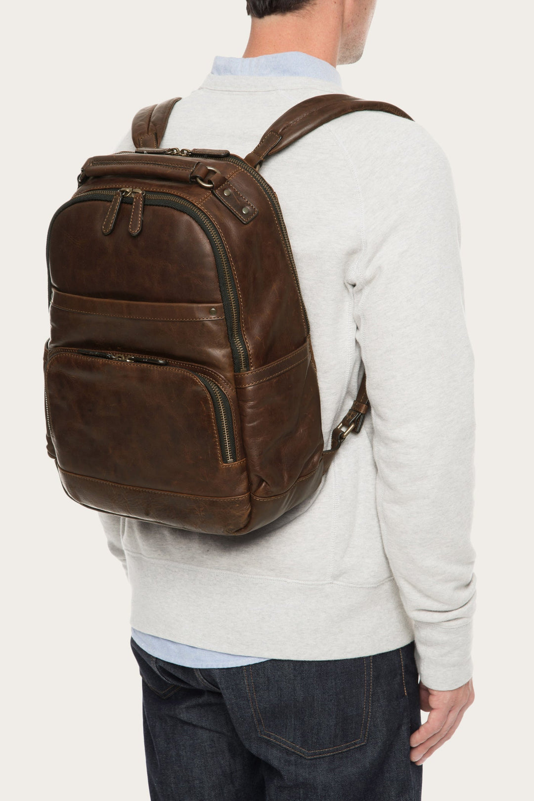 Logan Dark Brown Backpack Dark Brown
