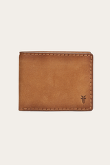 Logan Nubuck Cognac Money Clip Card Case Cognac