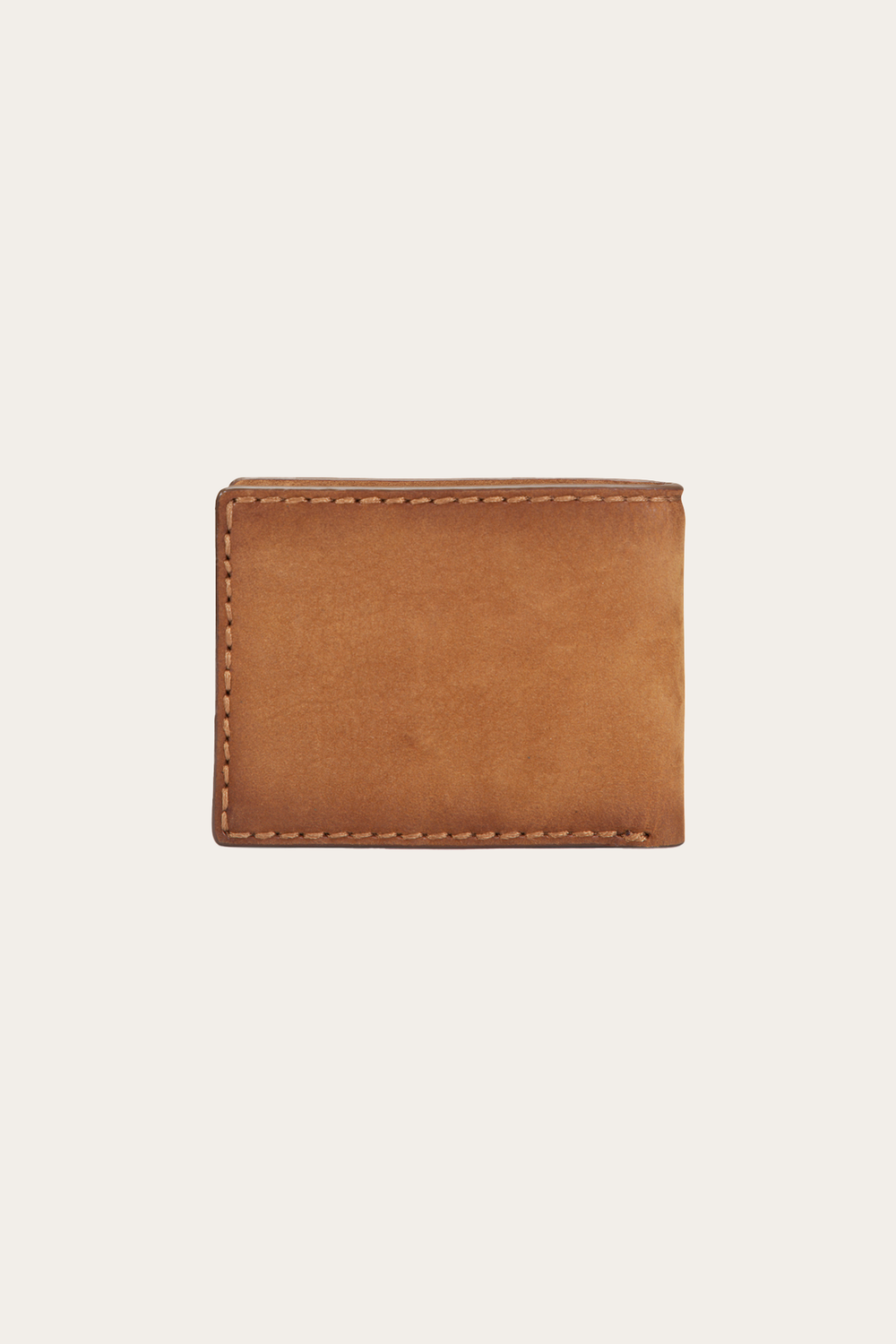 Logan Nubuck Cognac Money Clip Card Case Cognac