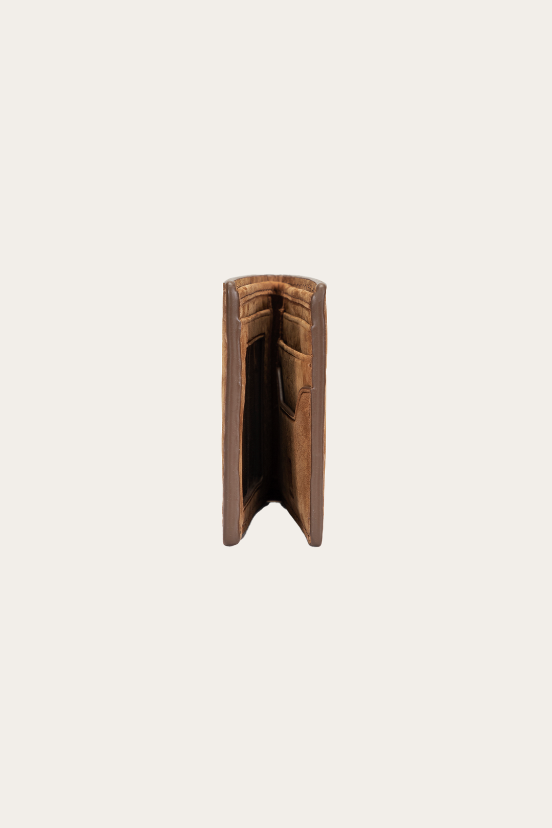 Logan Nubuck Cognac Money Clip Card Case Cognac