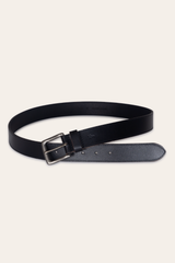 Men’s Black 35mm Pull Up Leather Belt Black