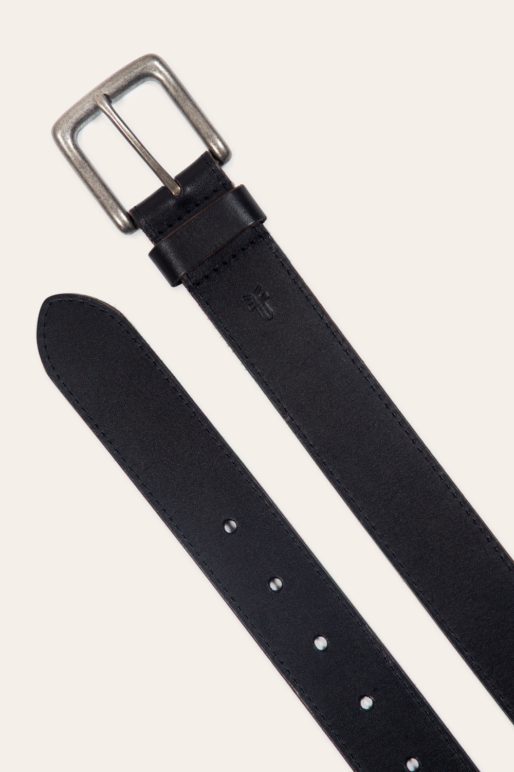 Men’s Black 35mm Pull Up Leather Belt Black