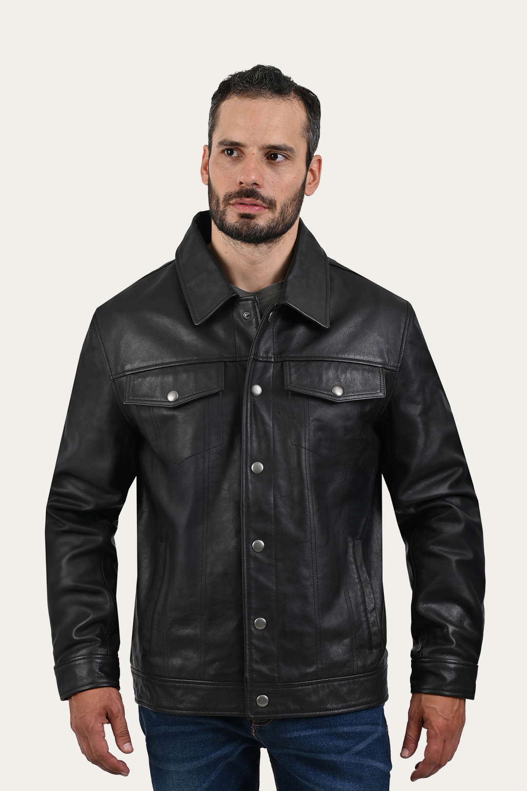 Black Baxter Trucker Jacket Black