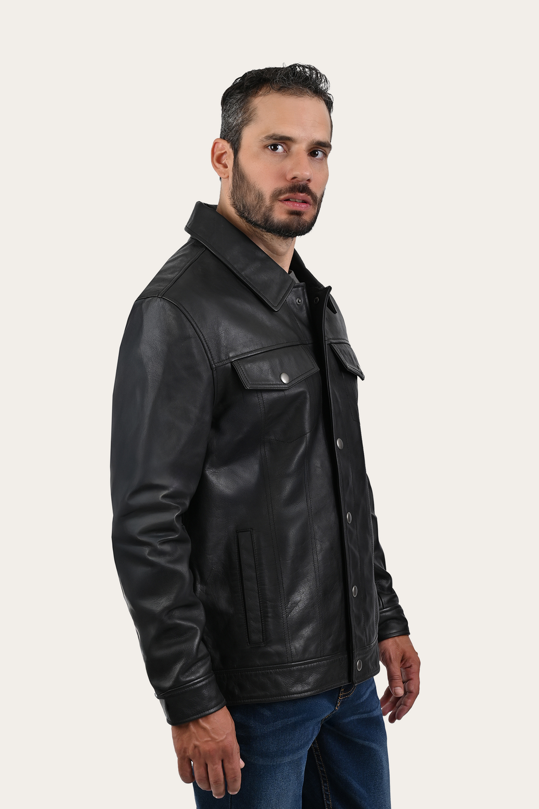 Black Baxter Trucker Jacket Black