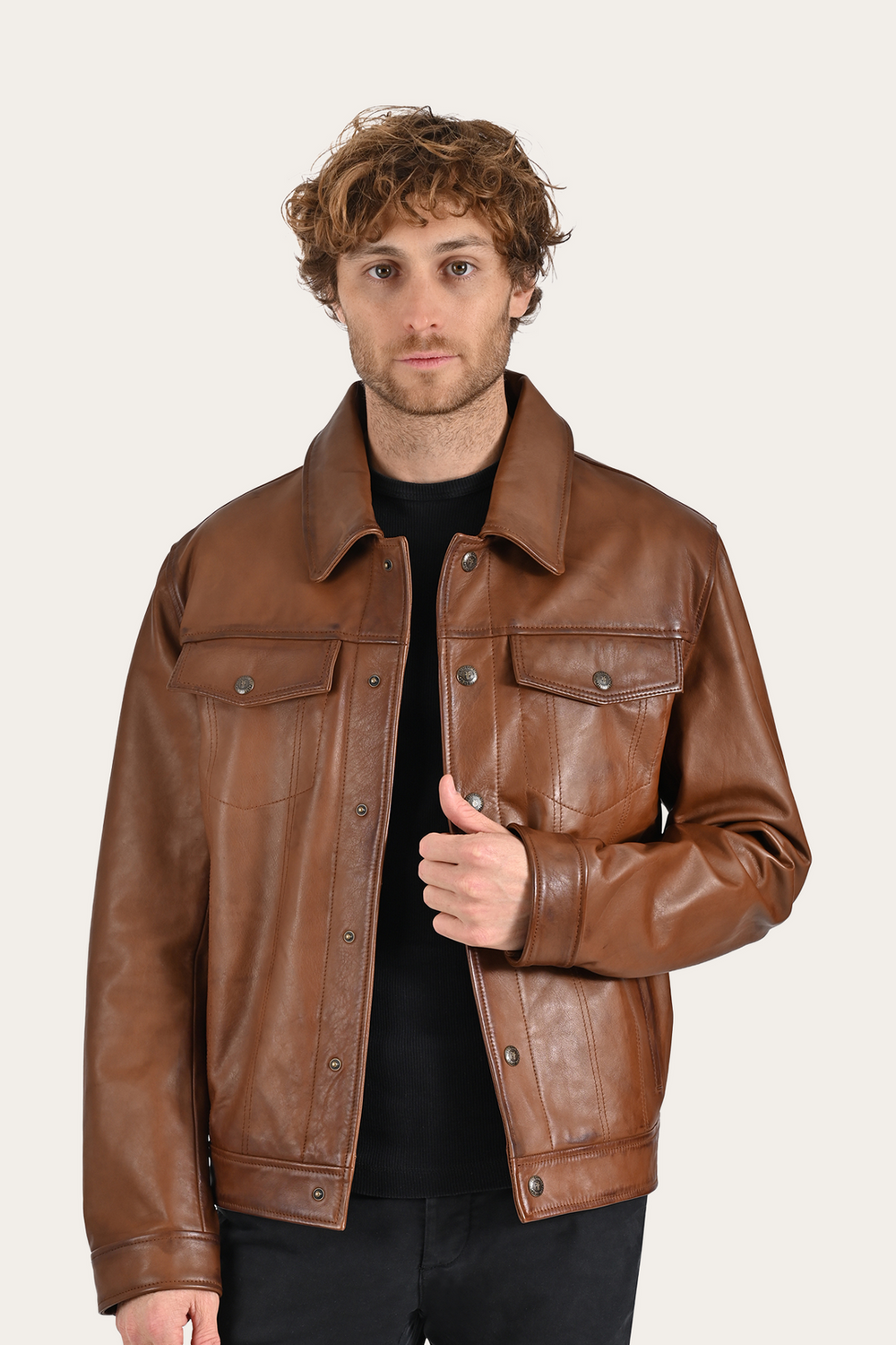 Brown Baxter Trucker Jacket Brown