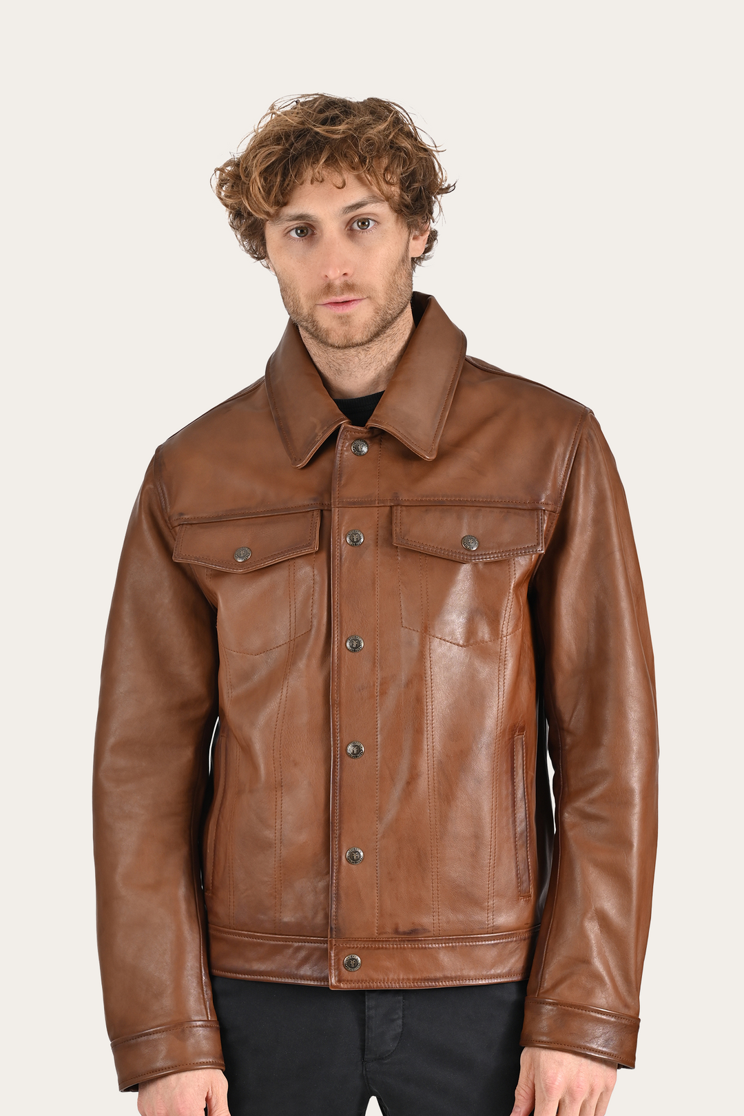 Brown Baxter Trucker Jacket Brown
