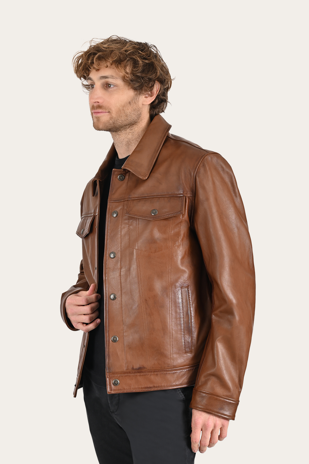 Brown Baxter Trucker Jacket Brown