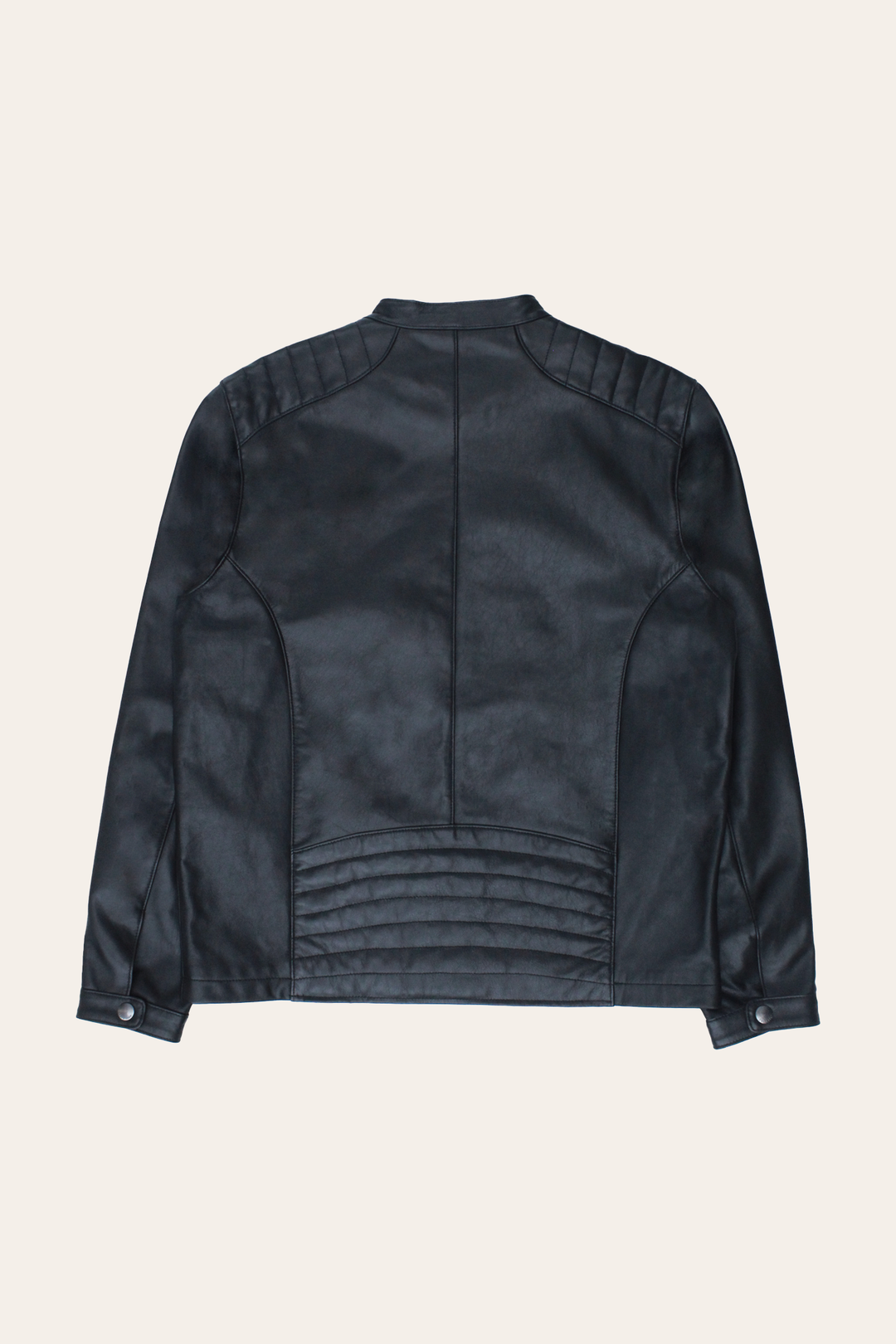 Men’s Black Pioneer Racer Leather Jacket Black
