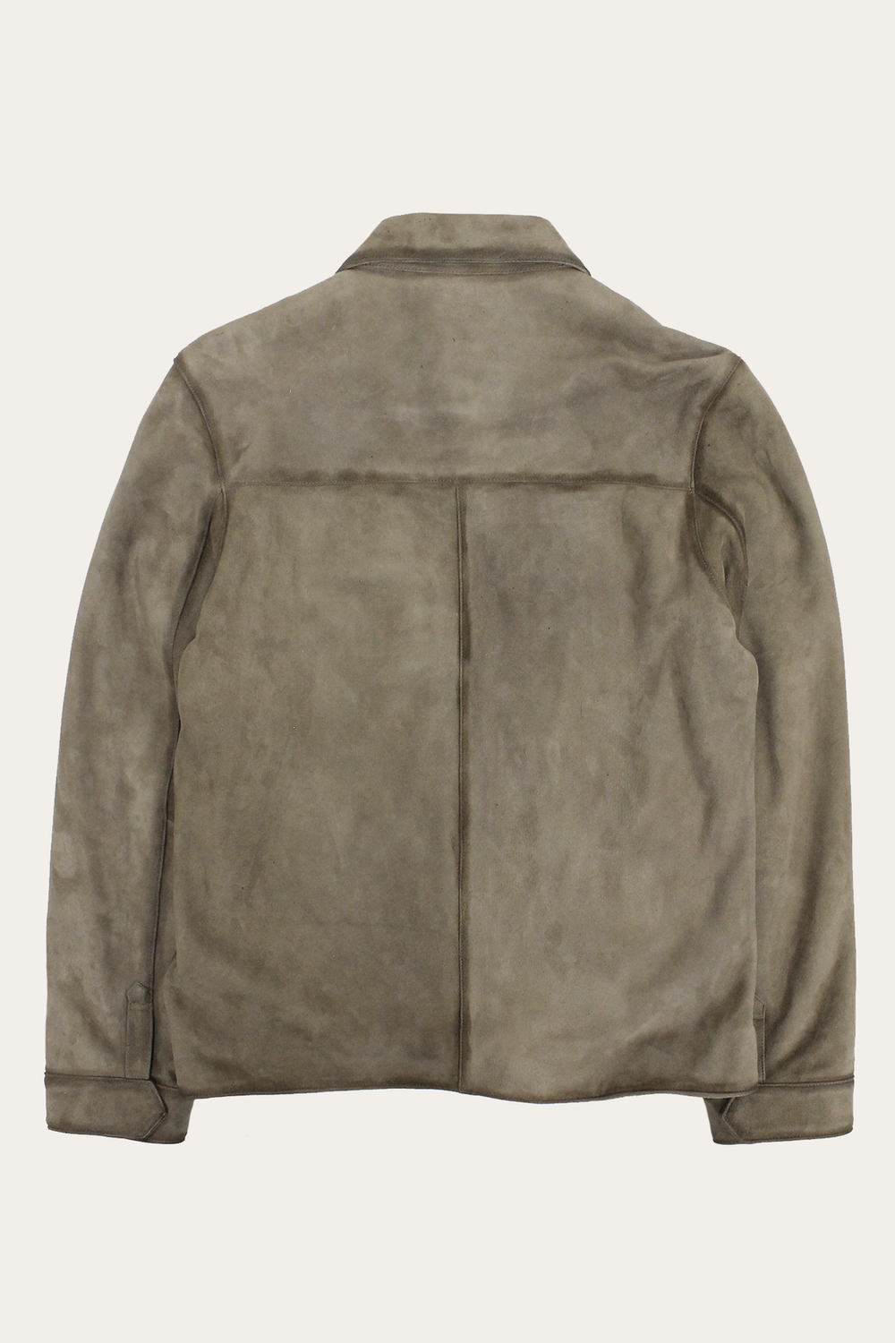 Men’s Taupe Brock Suede Utility Shacket Taupe