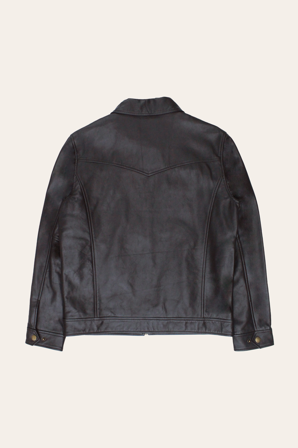 Men’s Dark Brown Kentucky Trucker Leather Jacket Dark Brown