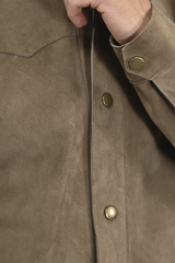 Men’s Taupe Judd Suede Shacket Taupe