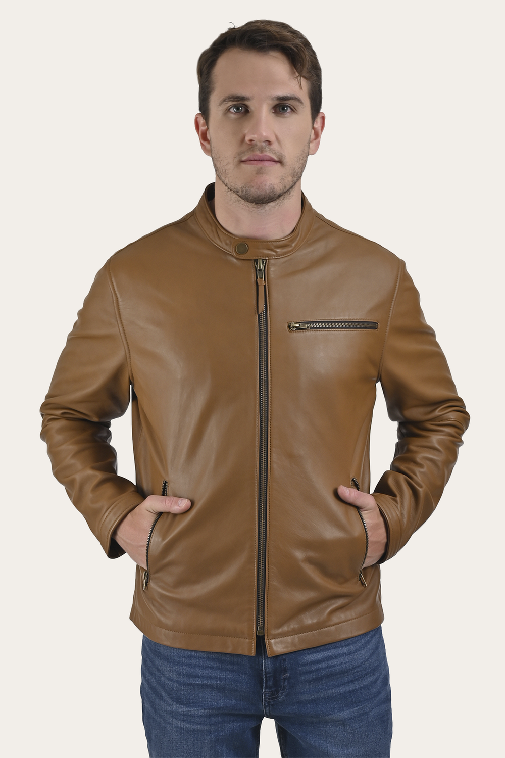 Wyoming Racing Jacket Middle Brown